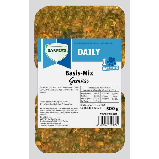 Barfers Basis-Mix Gemüse 500g