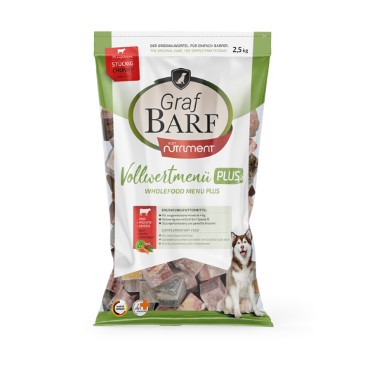 Graf Barf von Nutriment Rind Vollwertmenü Plus 2,5kg