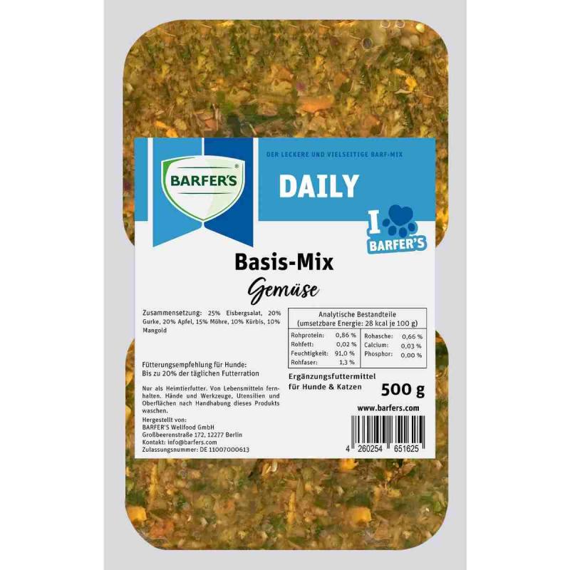 Barfers Basis-Mix Gemüse 500g