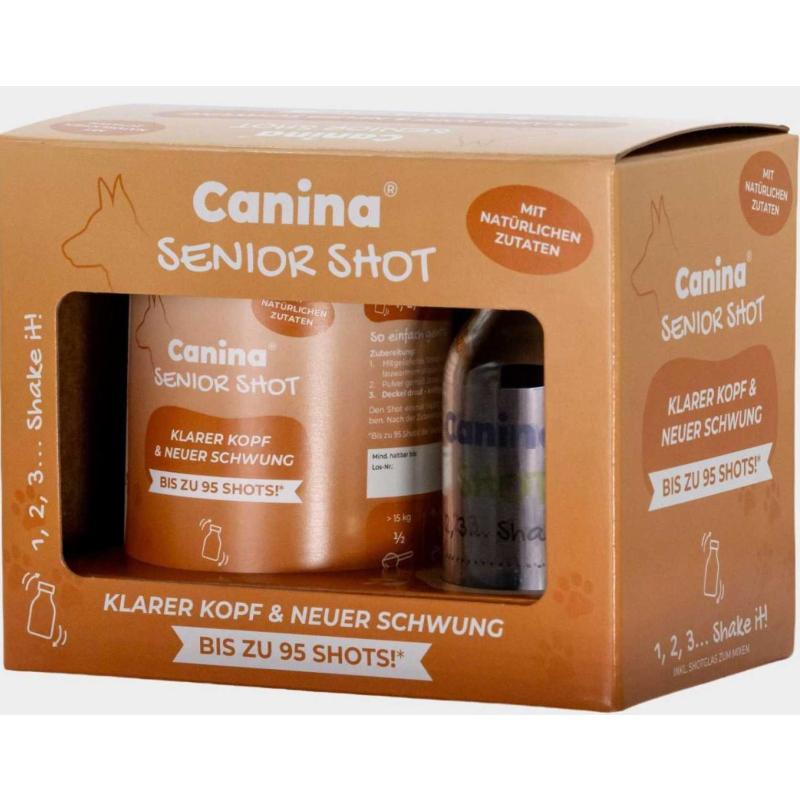 Canina Shot - Senior 120g mit Shotglas